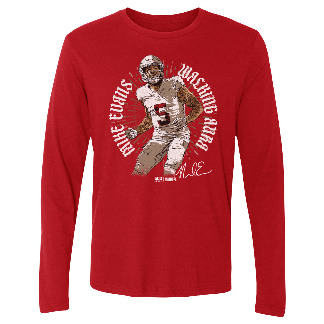 Mike Evans Men's Long Sleeve T-Shirt | 500 LEVEL