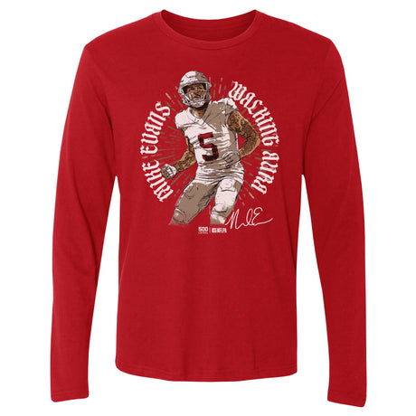 Mike Evans Men's Long Sleeve T-Shirt | 500 LEVEL