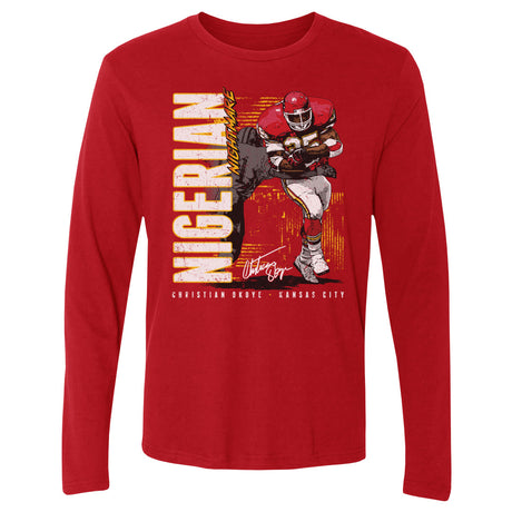 Christian Okoye Men's Long Sleeve T-Shirt | 500 LEVEL