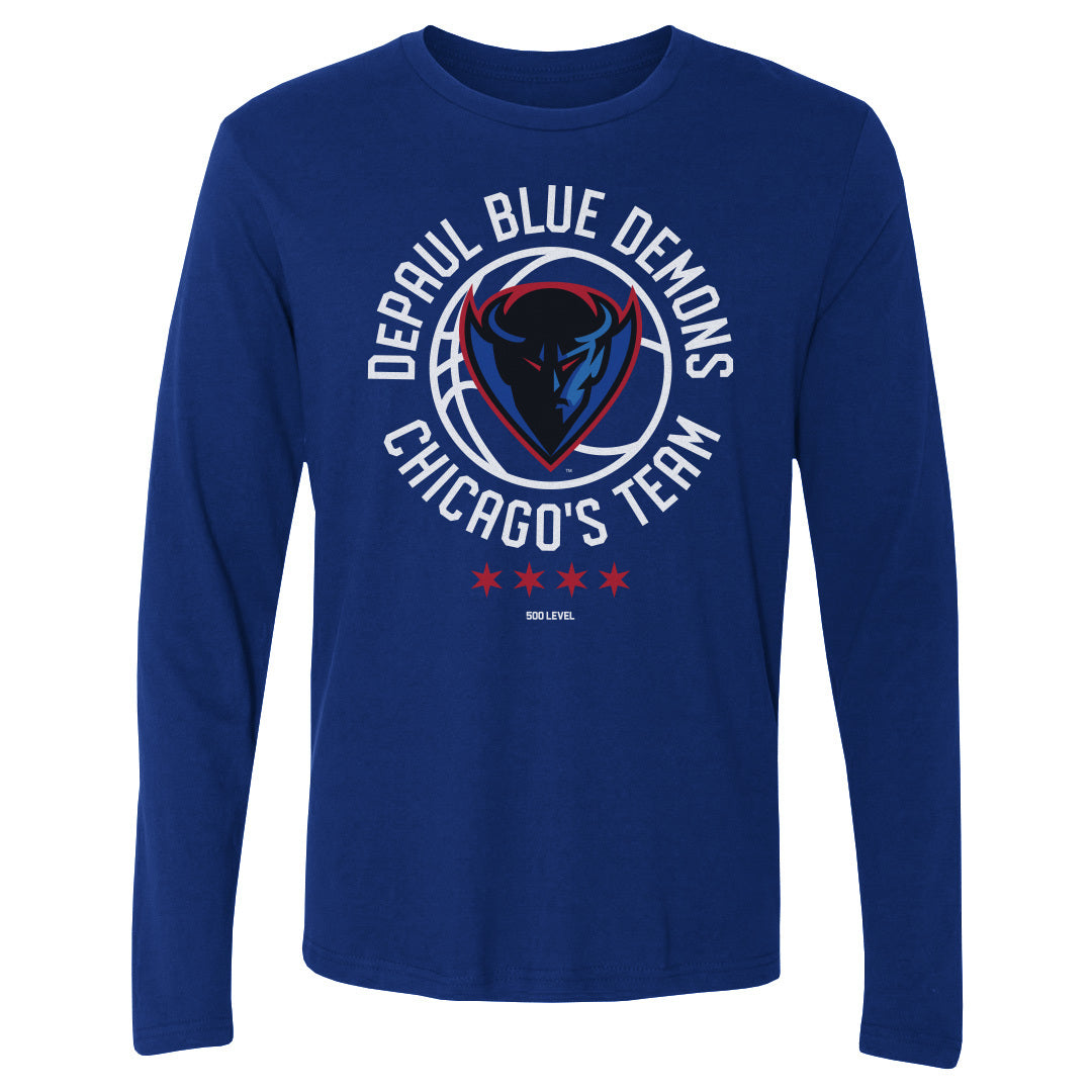 DePaul Blue Demons Men's Long Sleeve T-Shirt | 500 LEVEL