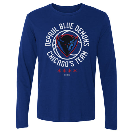 DePaul Blue Demons Men's Long Sleeve T-Shirt | 500 LEVEL
