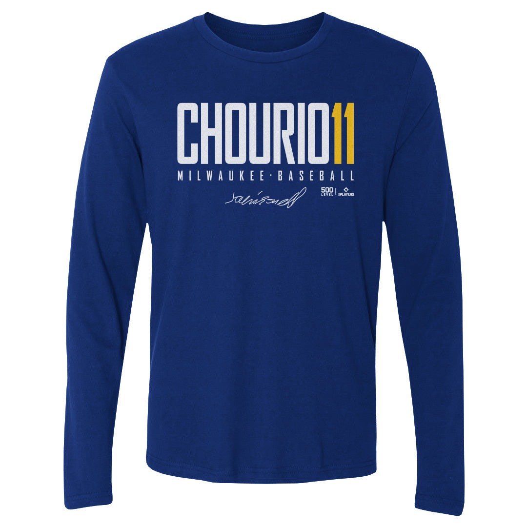 Jackson Chourio Men's Long Sleeve T-Shirt | 500 LEVEL