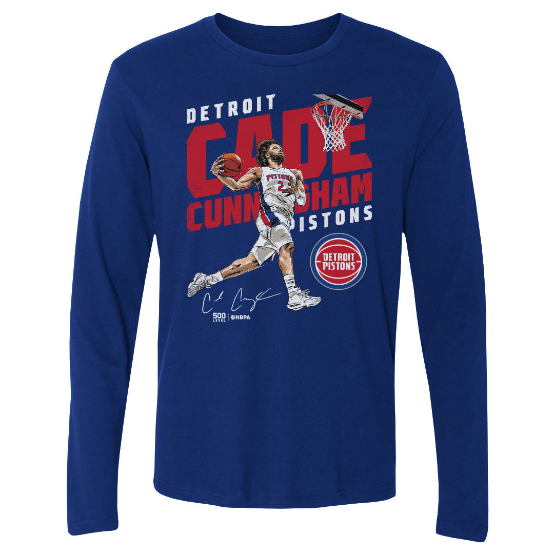 Cade Cunningham Men's Long Sleeve T-Shirt | 500 LEVEL