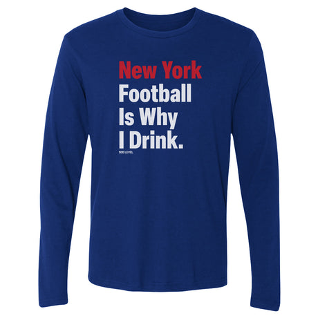 New York Football Men's Long Sleeve T-Shirt | 500 LEVEL