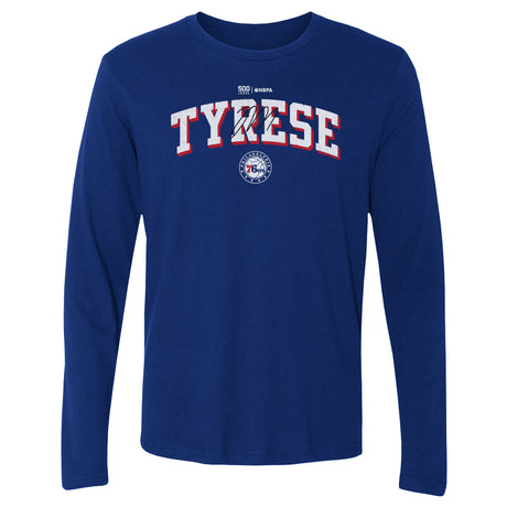 Tyrese Maxey Men's Long Sleeve T-Shirt | 500 LEVEL
