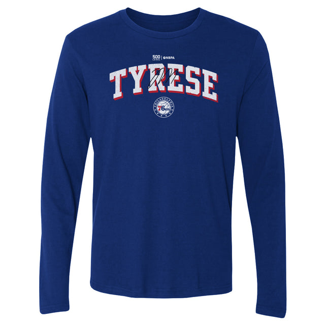 Tyrese Maxey Men's Long Sleeve T-Shirt | 500 LEVEL