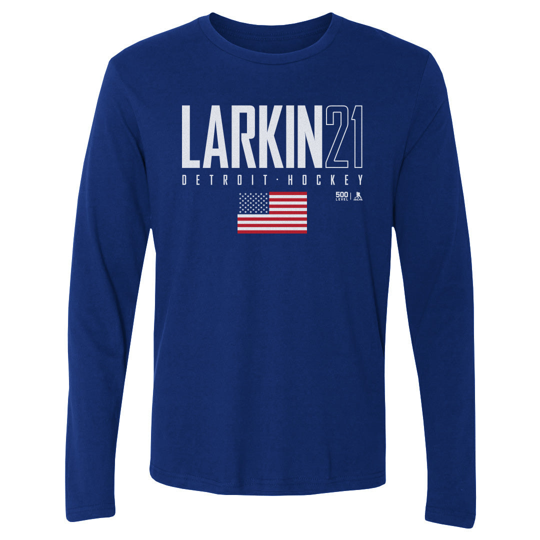 Dylan Larkin Men's Long Sleeve T-Shirt | 500 LEVEL