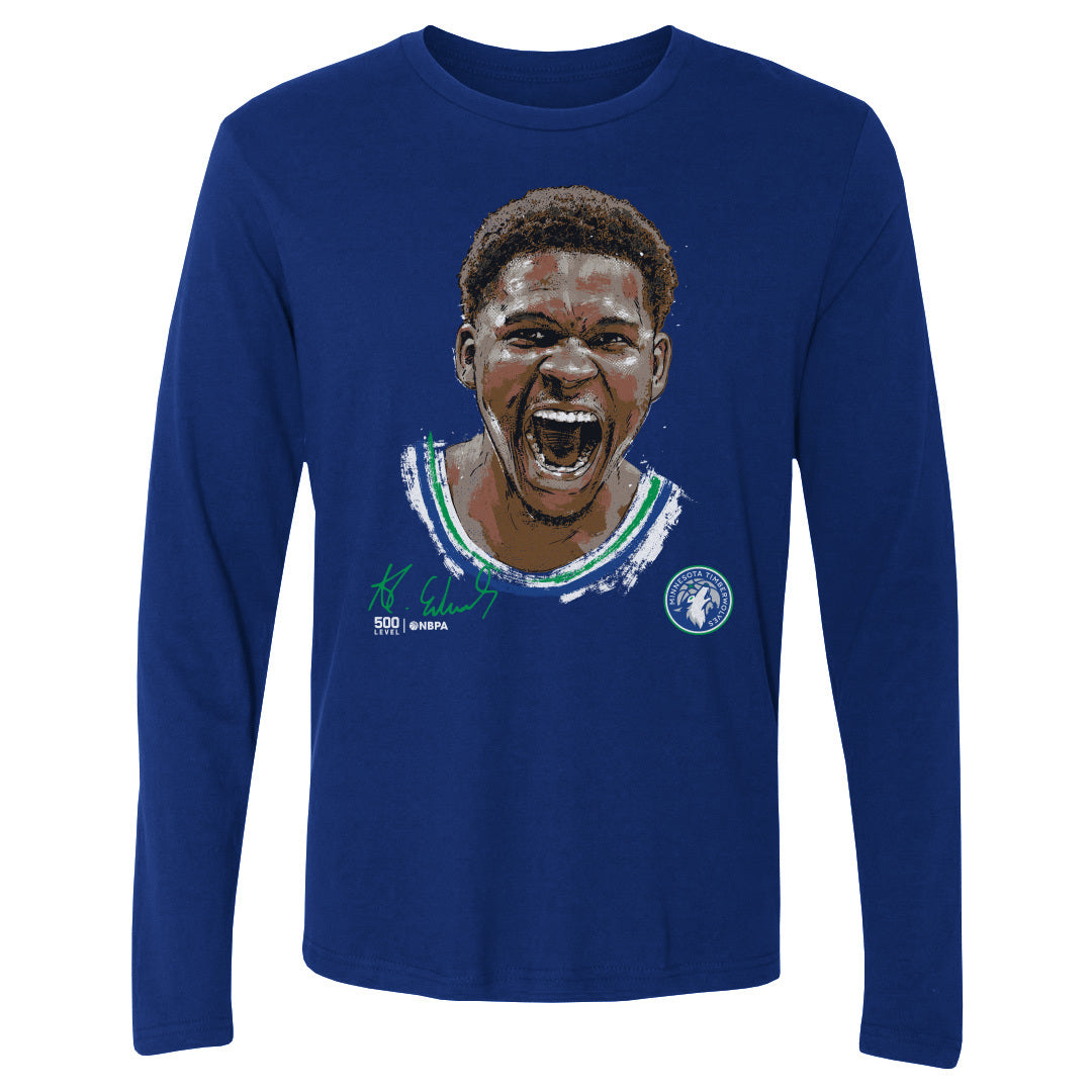 Anthony Edwards Men's Long Sleeve T-Shirt | 500 LEVEL
