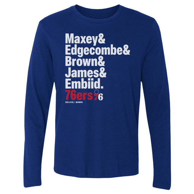 Philadelphia 76ers Men's Long Sleeve T-Shirt | 500 LEVEL