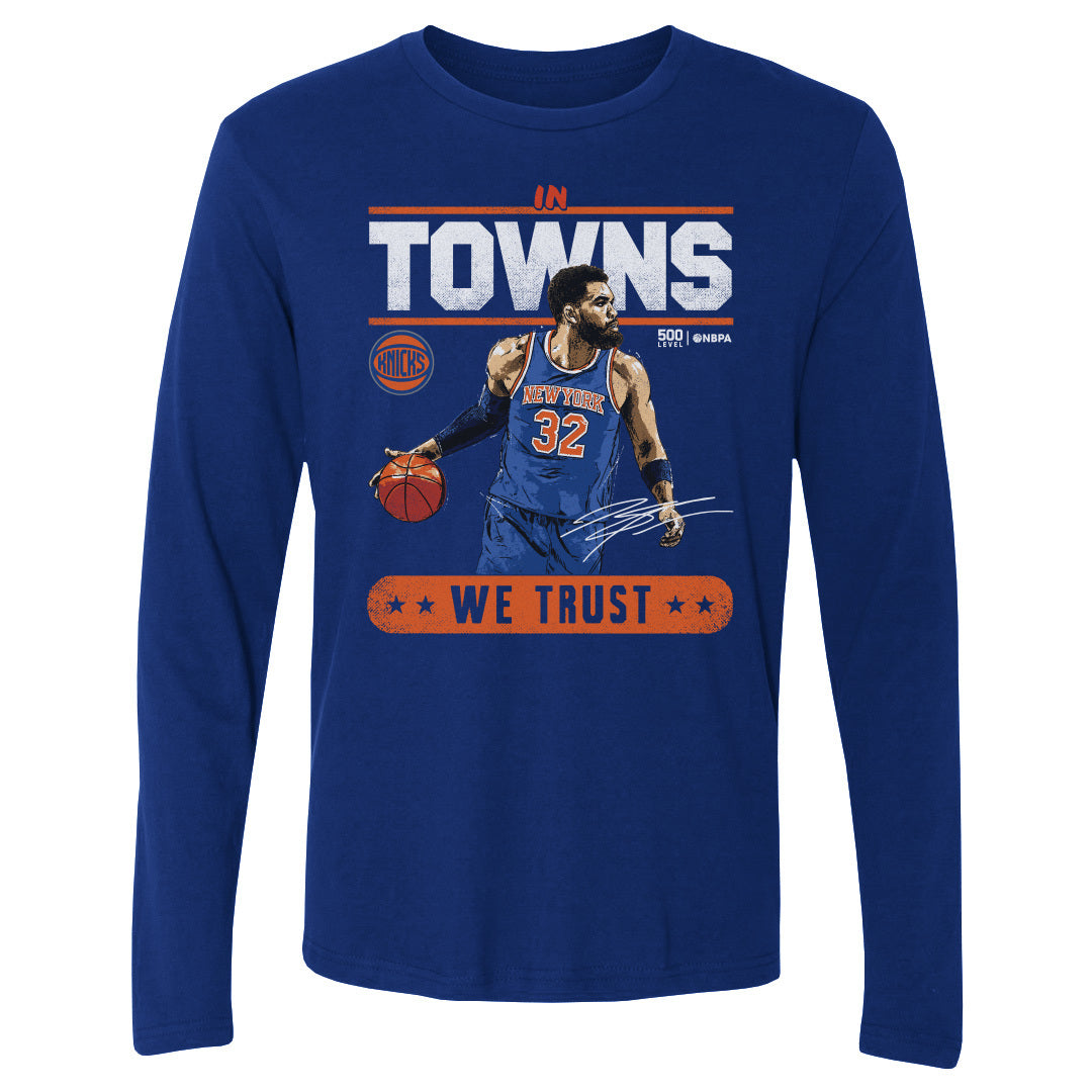 Karl-Anthony Towns Men's Long Sleeve T-Shirt | 500 LEVEL