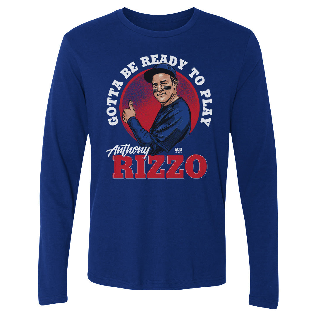 Anthony Rizzo Men's Long Sleeve T-Shirt | 500 LEVEL