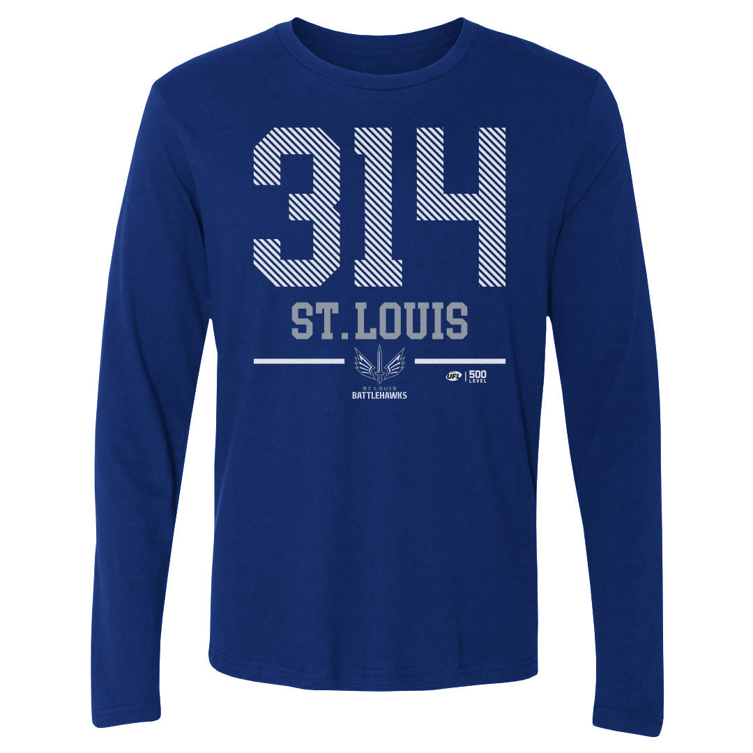 St. Louis Battlehawks Men's Long Sleeve T-Shirt | 500 LEVEL