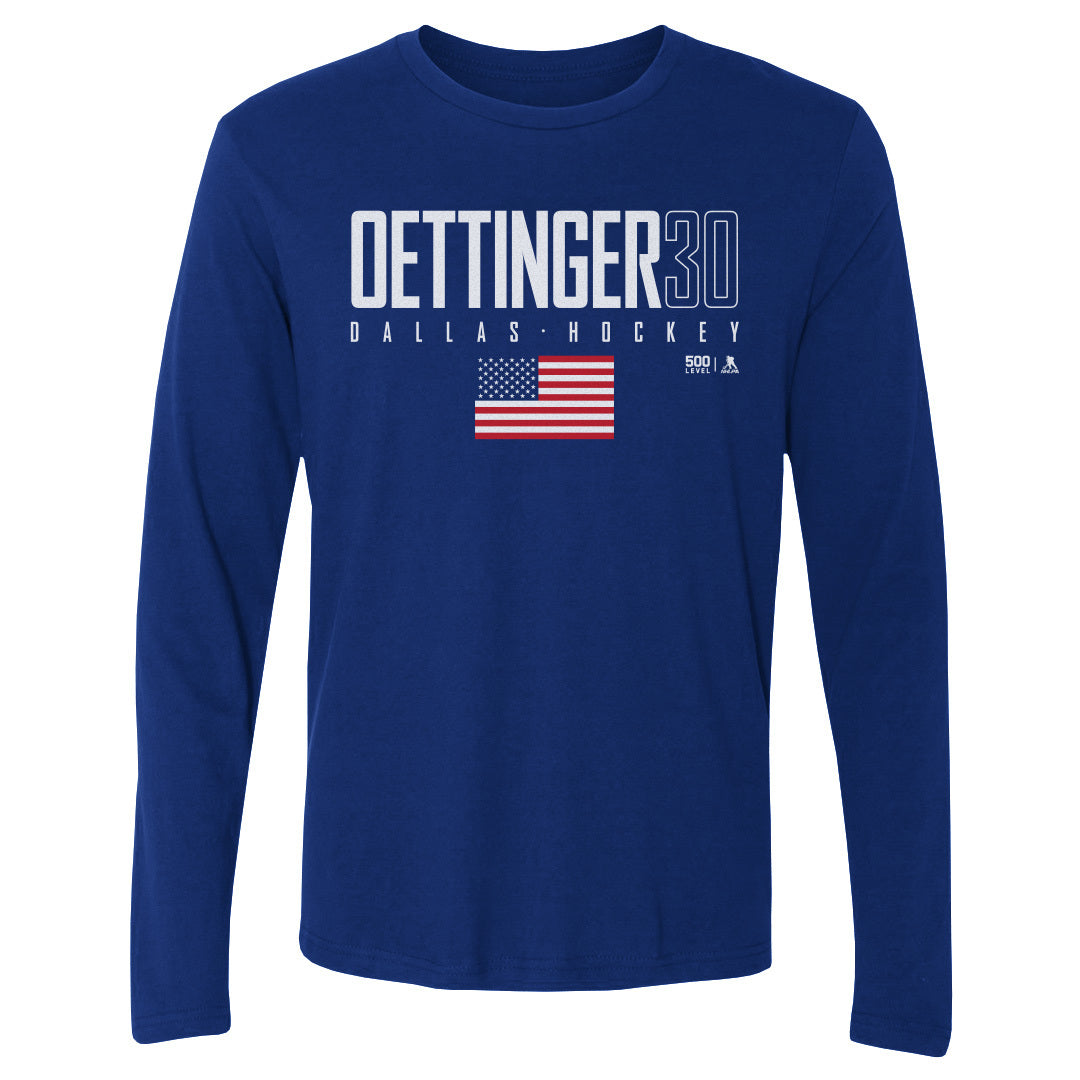 Jake Oettinger Men's Long Sleeve T-Shirt | 500 LEVEL