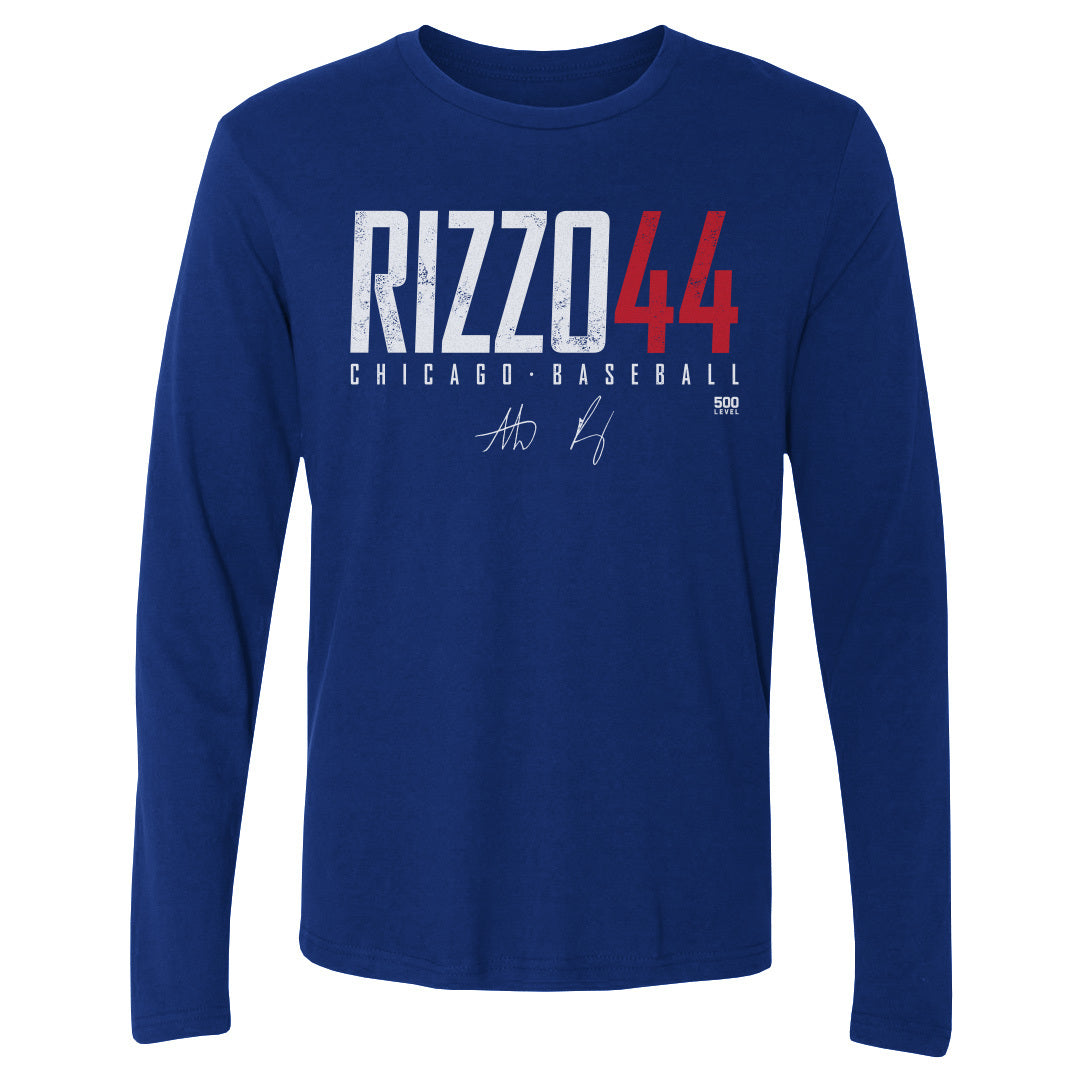 Anthony Rizzo Men's Long Sleeve T-Shirt | 500 LEVEL