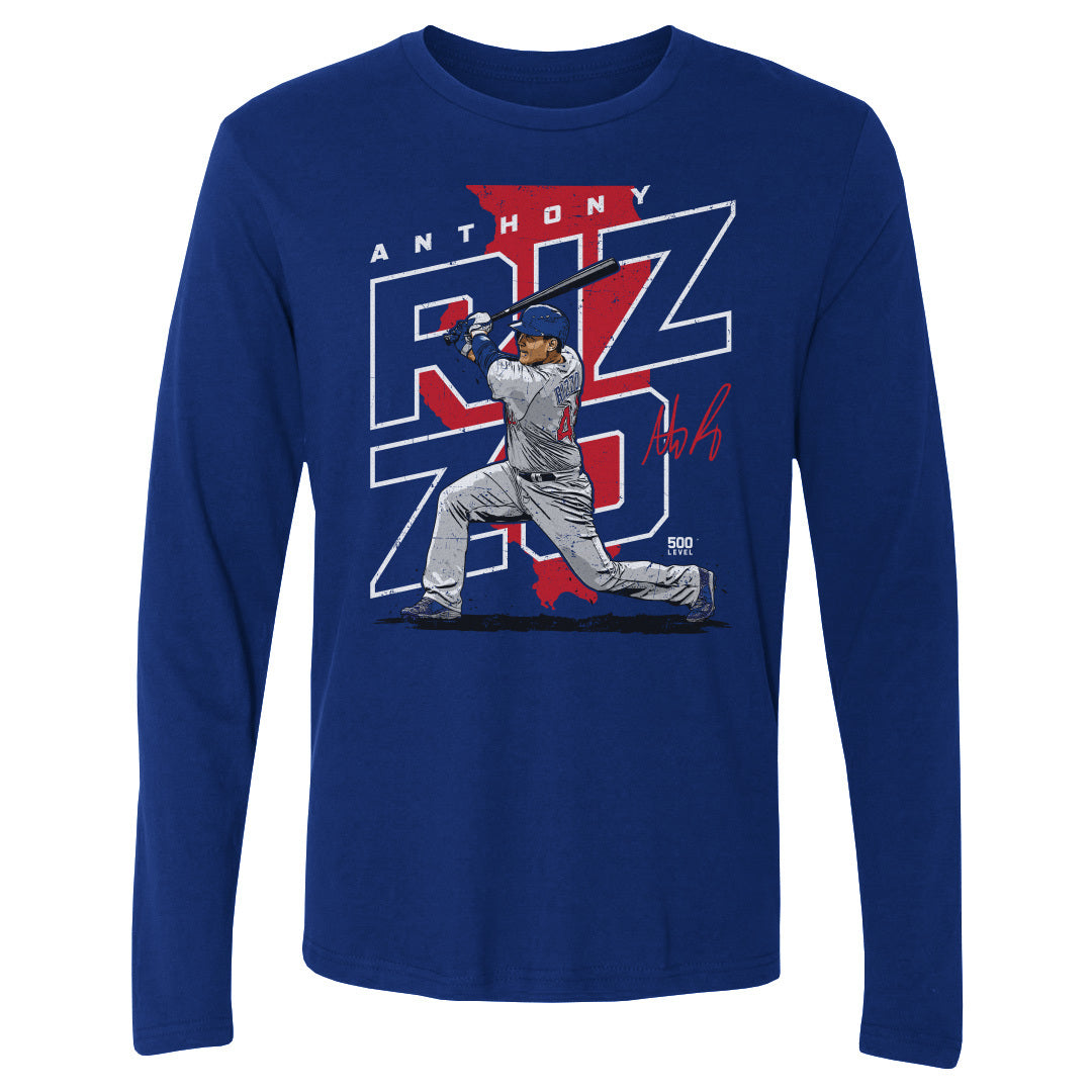 Anthony Rizzo Men's Long Sleeve T-Shirt | 500 LEVEL