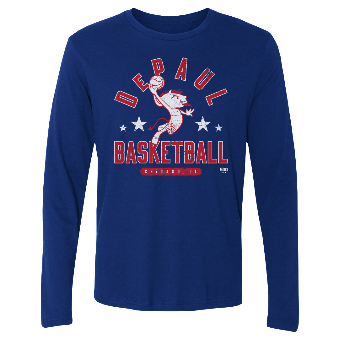 DePaul Blue Demons Men's Long Sleeve T-Shirt | 500 LEVEL