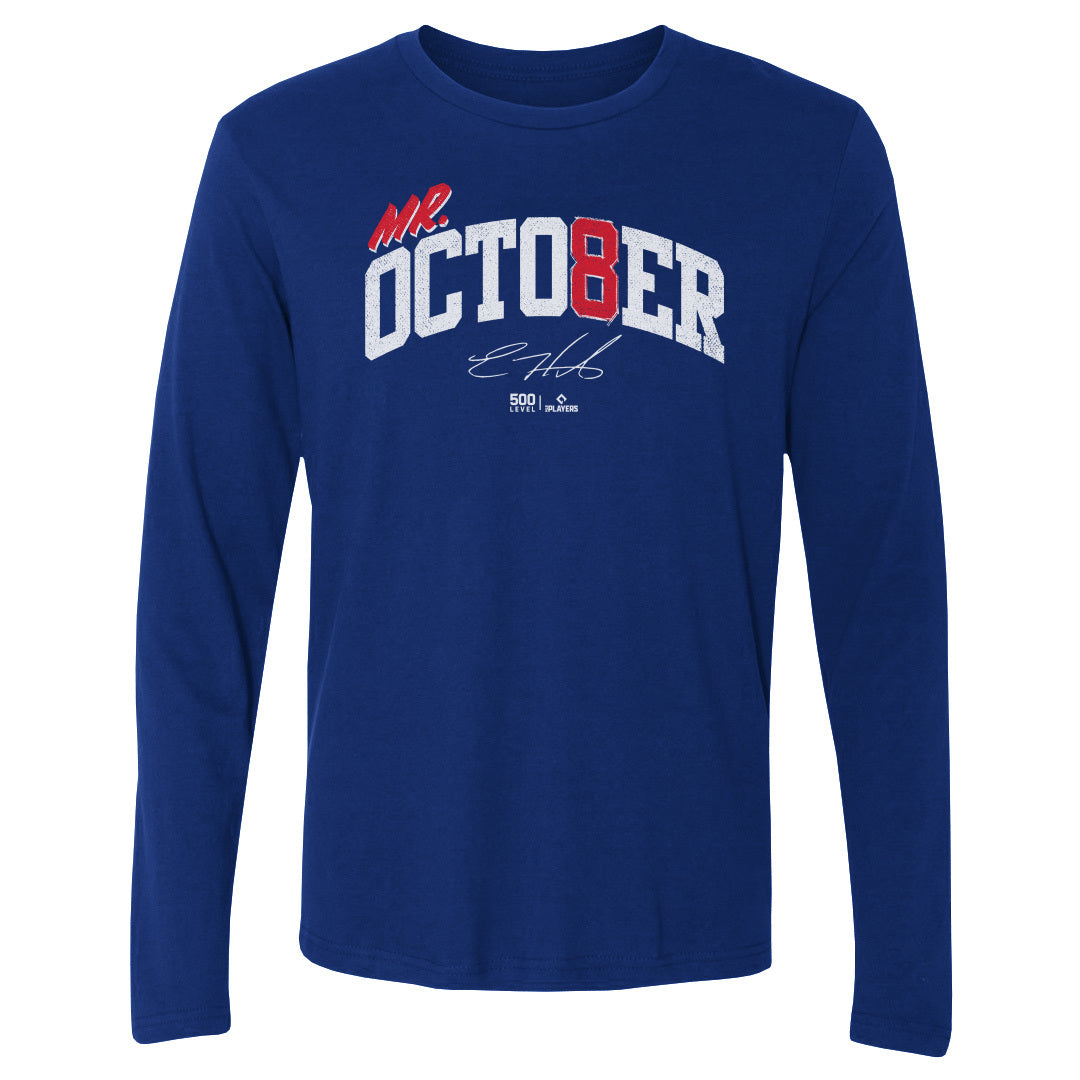 Enrique Hernandez Men's Long Sleeve T-Shirt | 500 LEVEL
