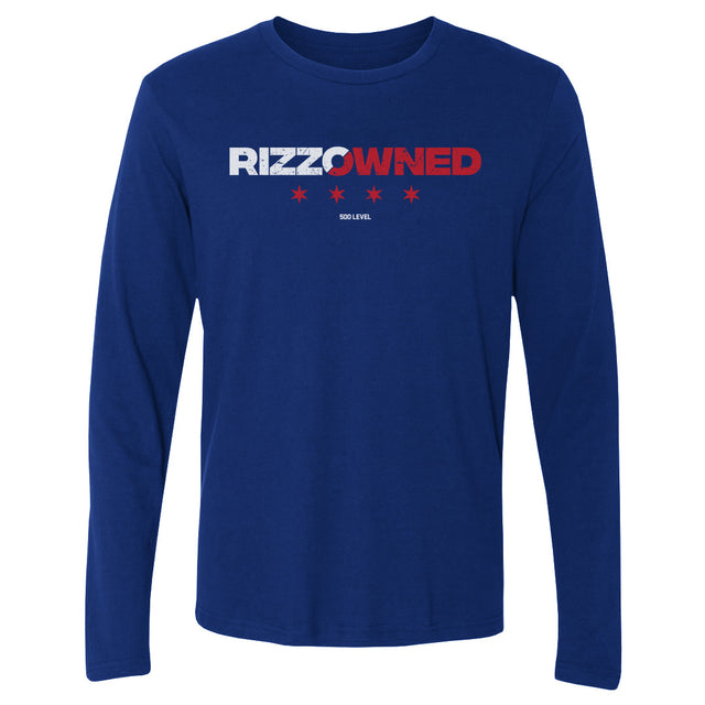 Anthony Rizzo Men's Long Sleeve T-Shirt | 500 LEVEL