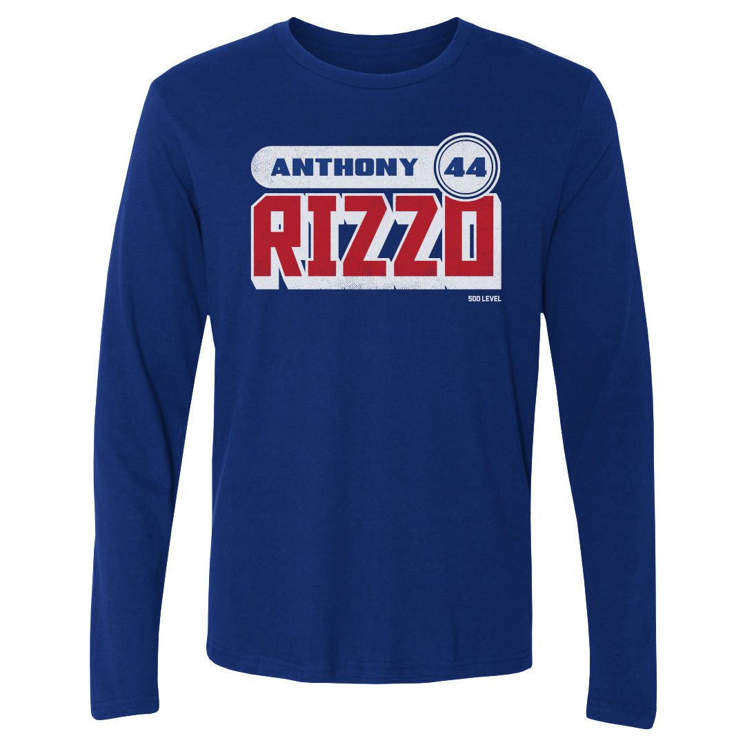 Anthony Rizzo Men's Long Sleeve T-Shirt | 500 LEVEL