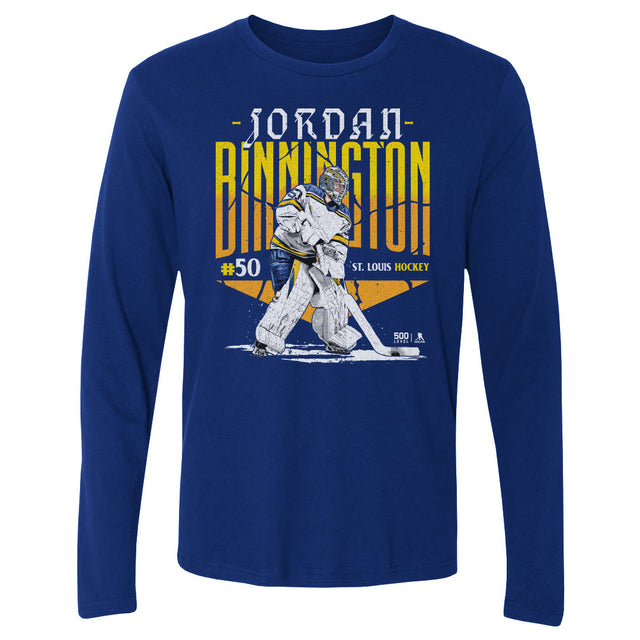 Jordan Binnington Men's Long Sleeve T-Shirt | 500 LEVEL