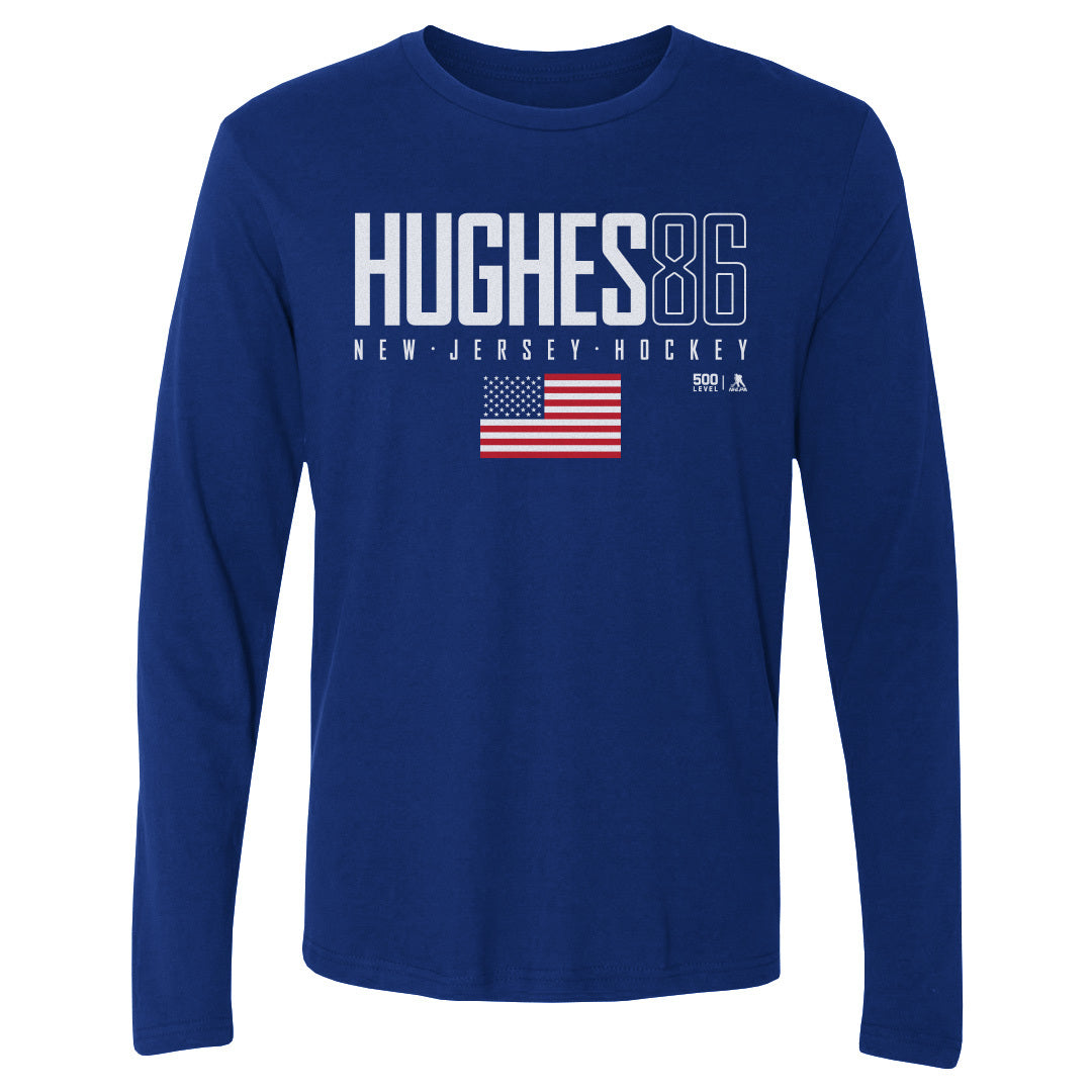 Jack Hughes Men's Long Sleeve T-Shirt | 500 LEVEL