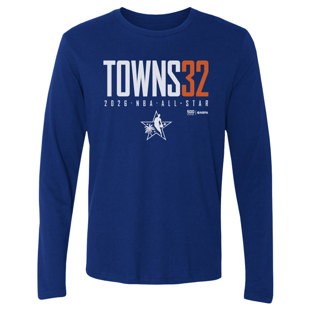 Karl-Anthony Towns Men's Long Sleeve T-Shirt | 500 LEVEL