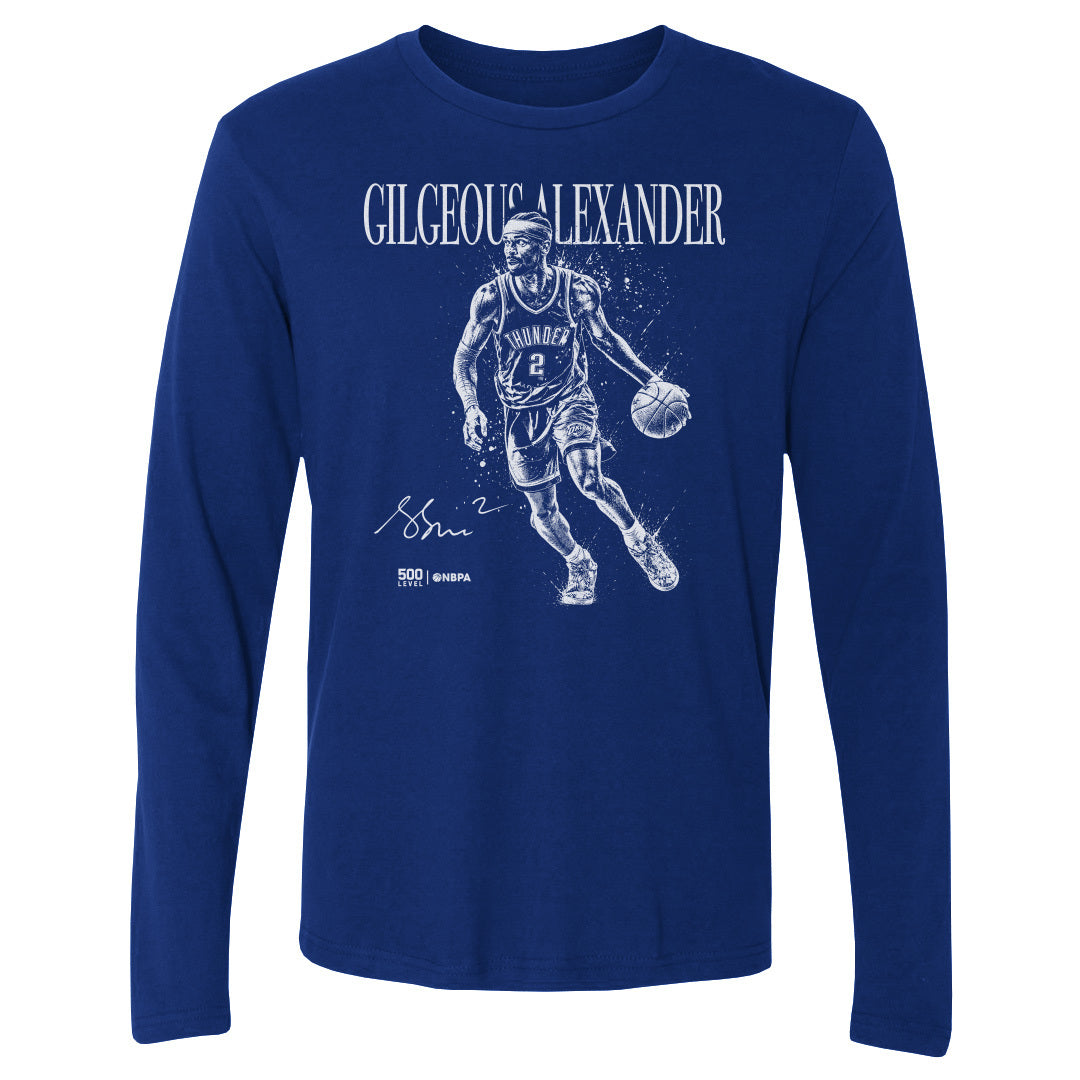 Shai Gilgeous-Alexander Men's Long Sleeve T-Shirt | 500 LEVEL