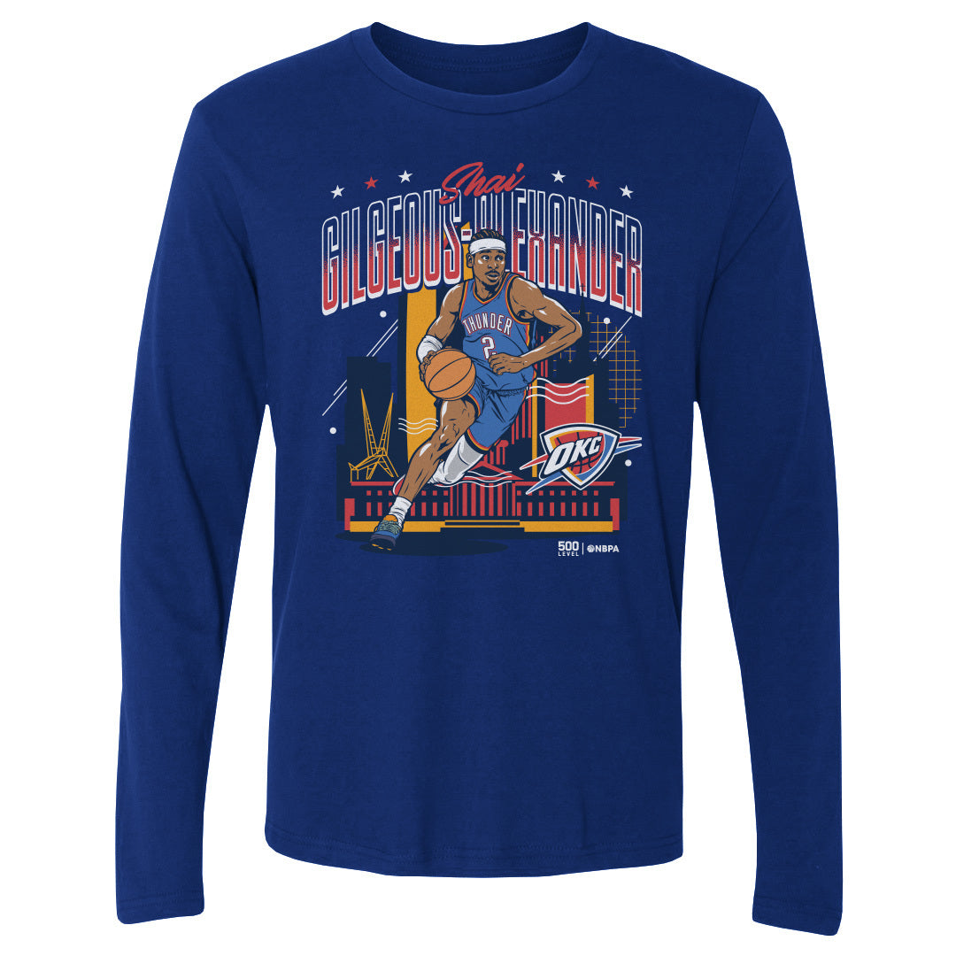 Shai Gilgeous-Alexander Men's Long Sleeve T-Shirt | 500 LEVEL