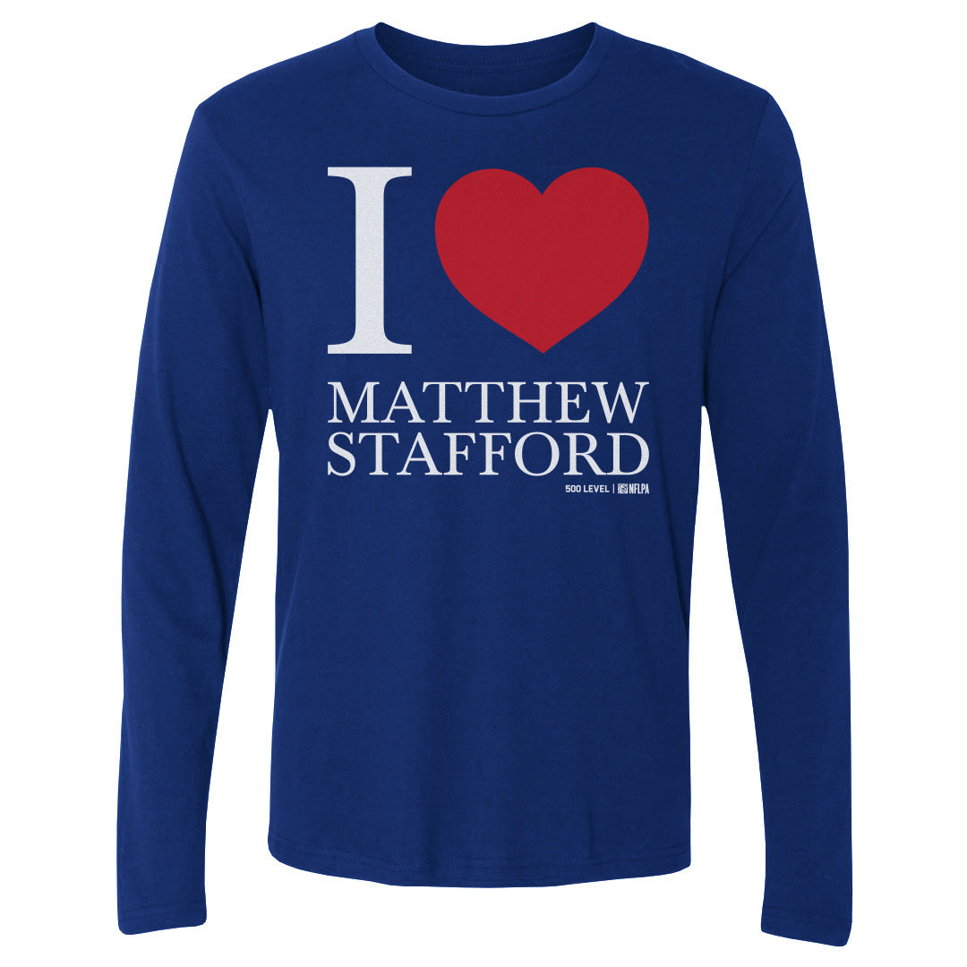 Matthew Stafford Men's Long Sleeve T-Shirt | 500 LEVEL