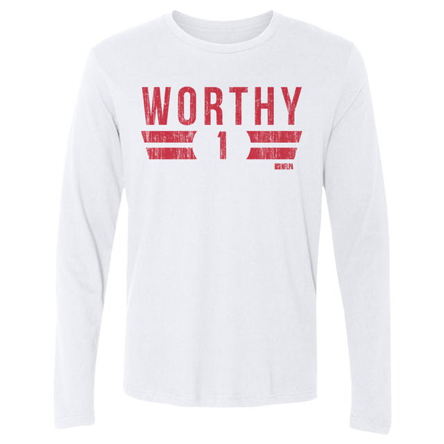 Xavier Worthy Men's Long Sleeve T-Shirt | 500 LEVEL