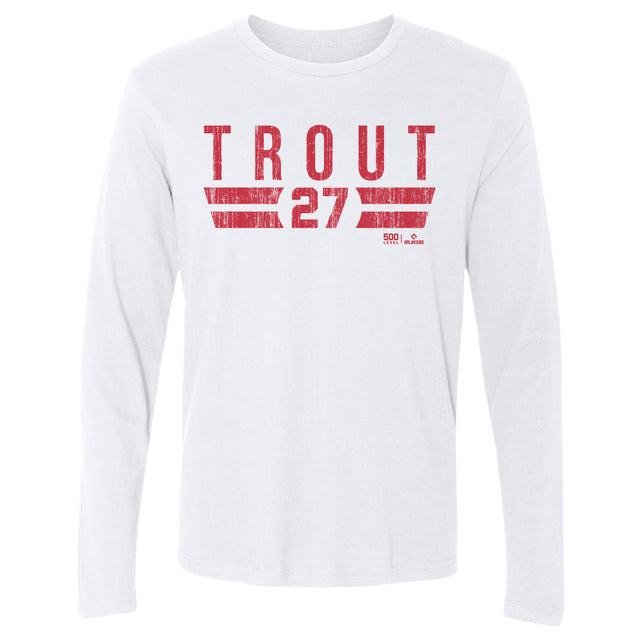 Mike Trout Men's Long Sleeve T-Shirt | 500 LEVEL