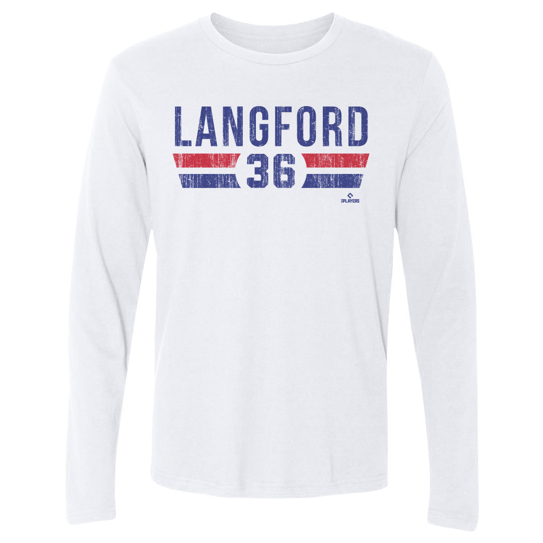 Wyatt Langford Men&#39;s Long Sleeve T-Shirt | 500 LEVEL