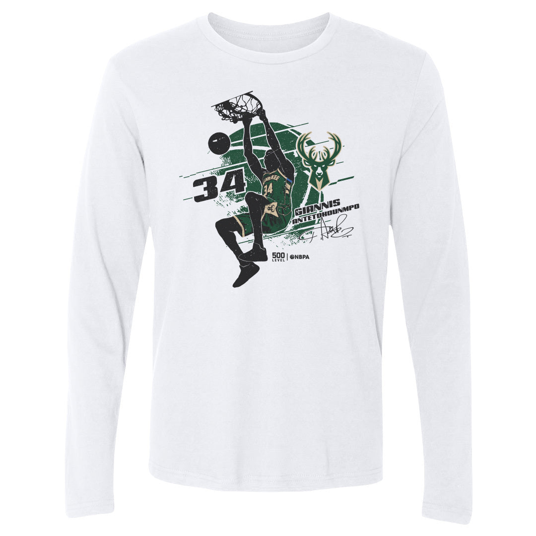 Giannis Antetokounmpo Men's Long Sleeve T-Shirt | 500 LEVEL