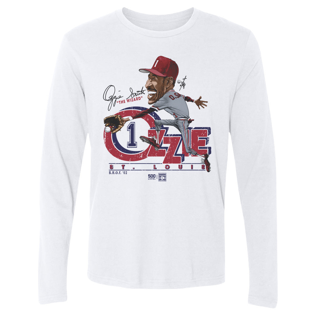 Ozzie Smith Men's Long Sleeve T-Shirt | 500 LEVEL