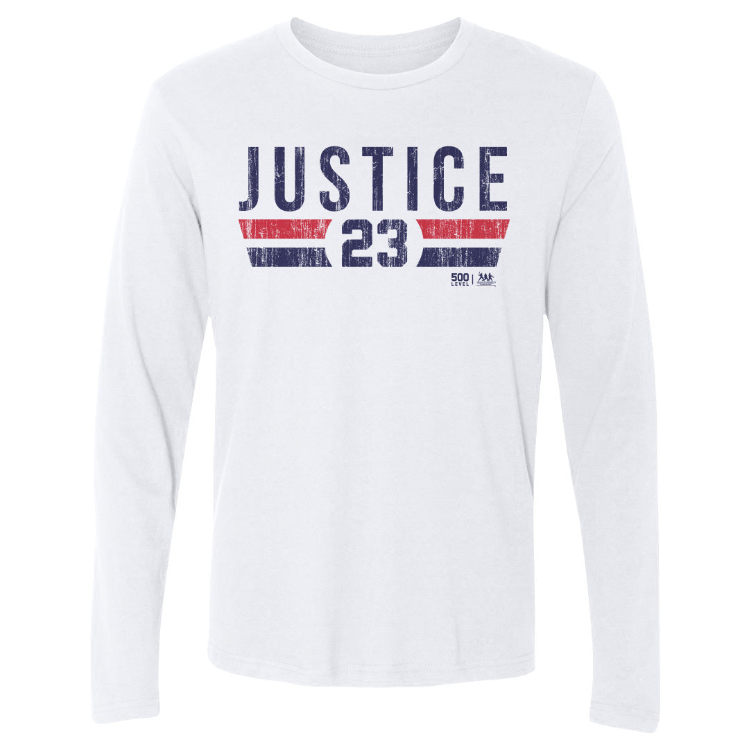 David Justice Men's Long Sleeve T-Shirt | 500 LEVEL