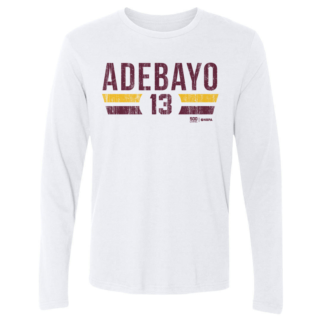 Bam Adebayo Men's Long Sleeve T-Shirt | 500 LEVEL