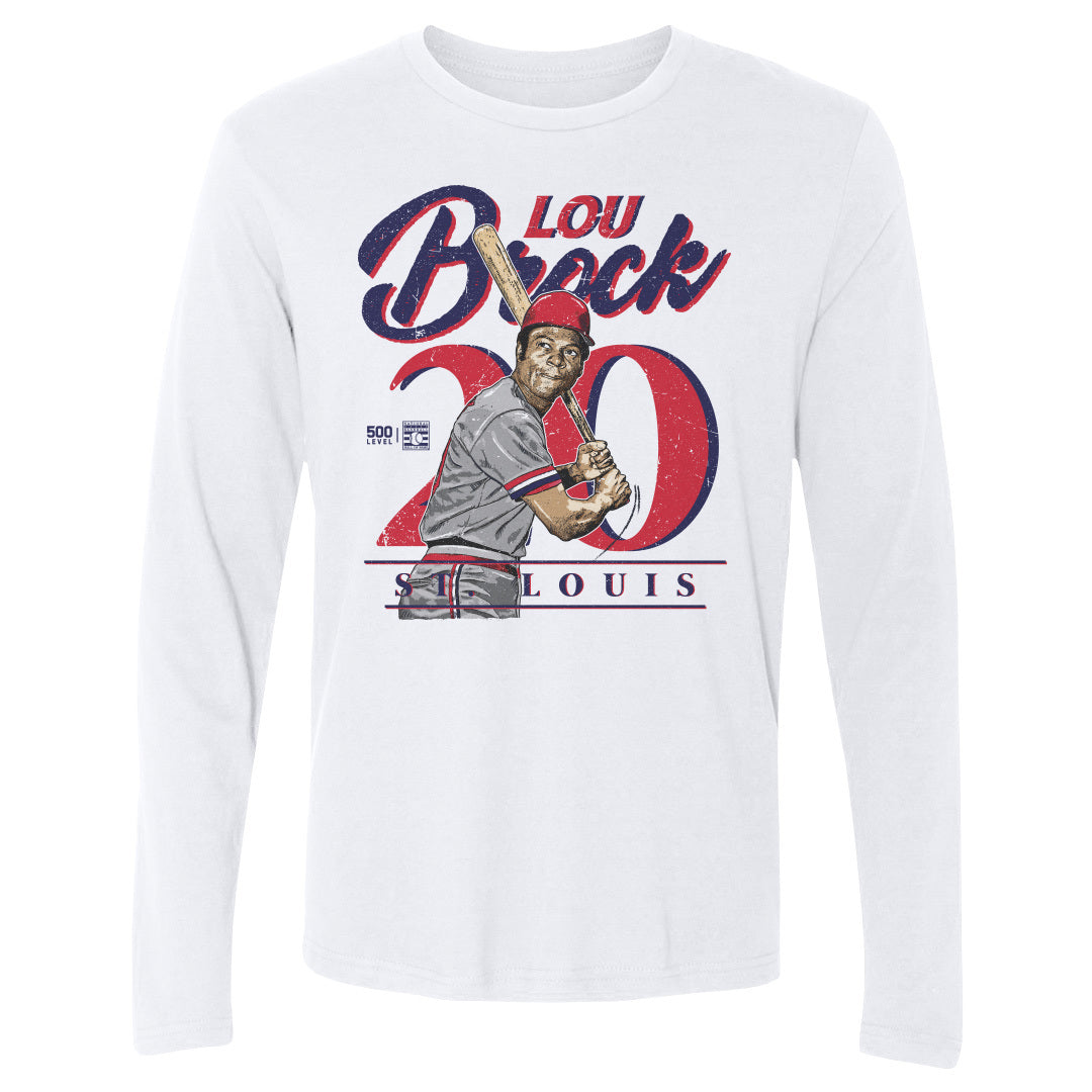 Lou Brock Men's Long Sleeve T-Shirt | 500 LEVEL