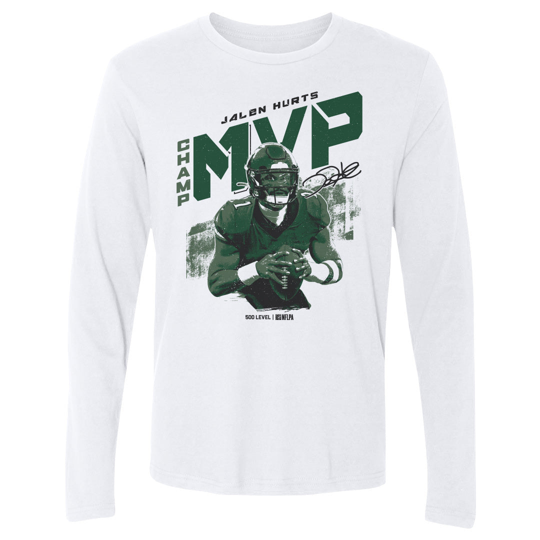 Jalen Hurts Men's Long Sleeve T-Shirt | 500 LEVEL
