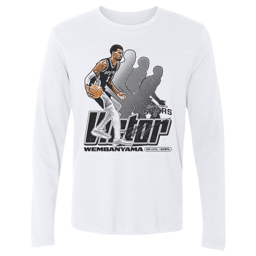 Victor Wembanyama Men's Long Sleeve T-Shirt | 500 LEVEL