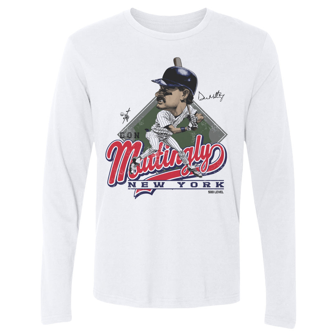 Don Mattingly Men's Long Sleeve T-Shirt | 500 LEVEL