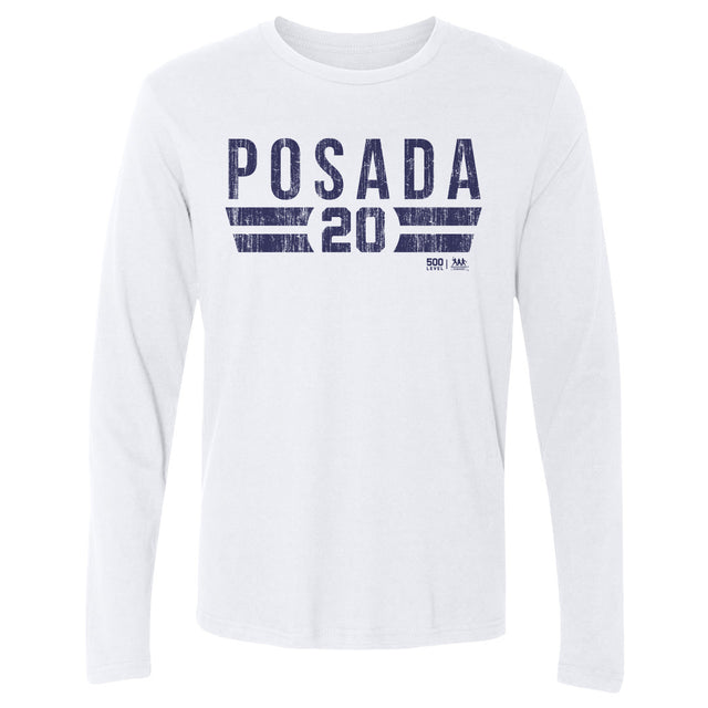 Jorge Posada Men's Long Sleeve T-Shirt | 500 LEVEL