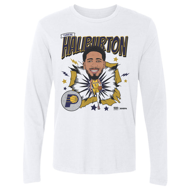 Tyrese Haliburton Men's Long Sleeve T-Shirt | 500 LEVEL
