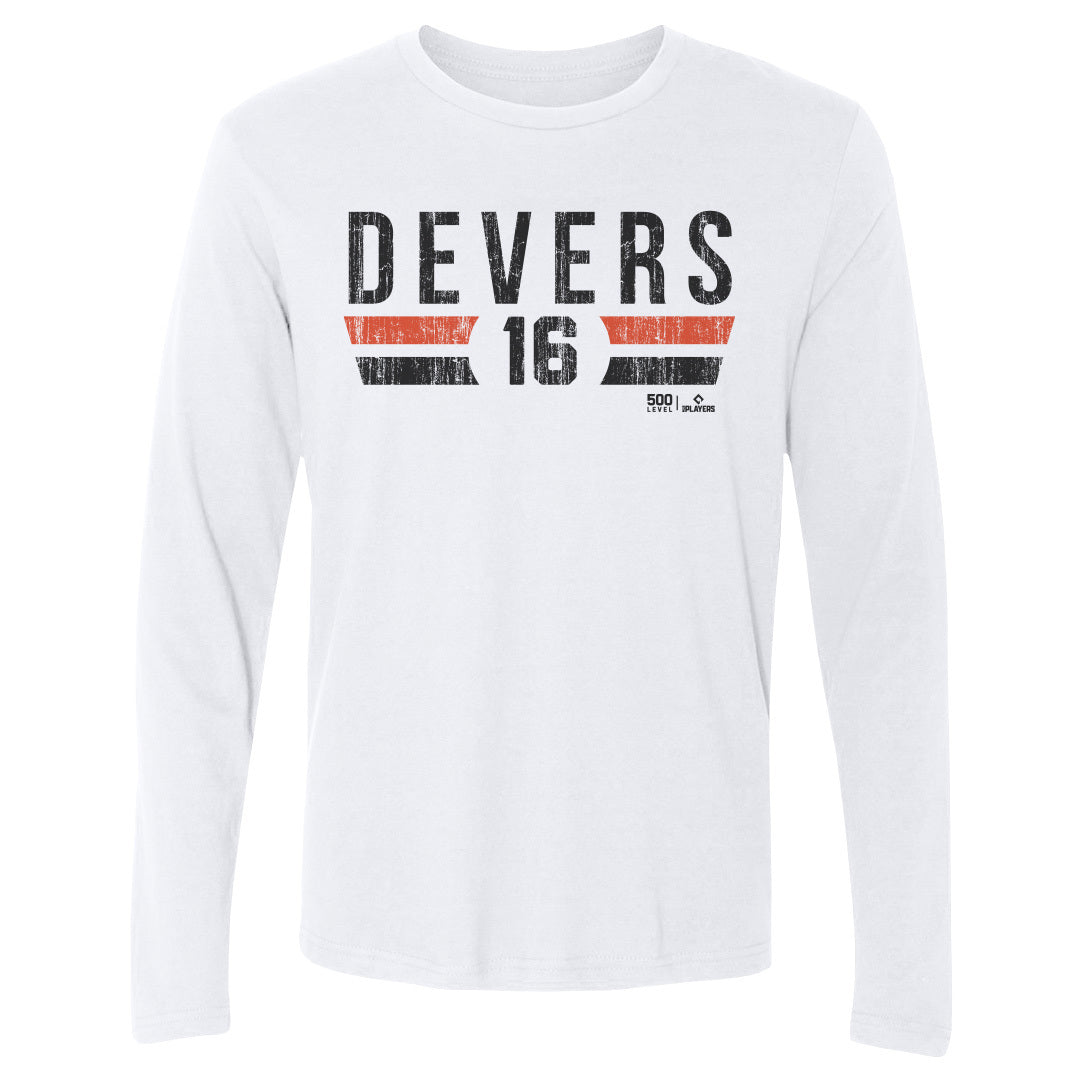 Rafael Devers Men's Long Sleeve T-Shirt | 500 LEVEL
