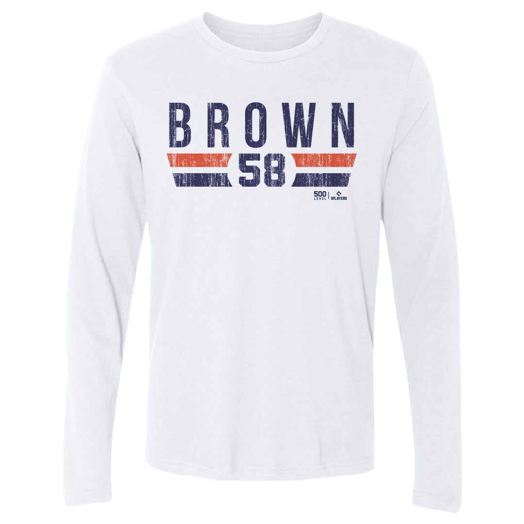 Hunter Brown Men's Long Sleeve T-Shirt | 500 LEVEL