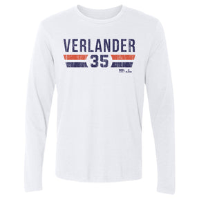 Justin Verlander Men's Long Sleeve T-Shirt | 500 LEVEL