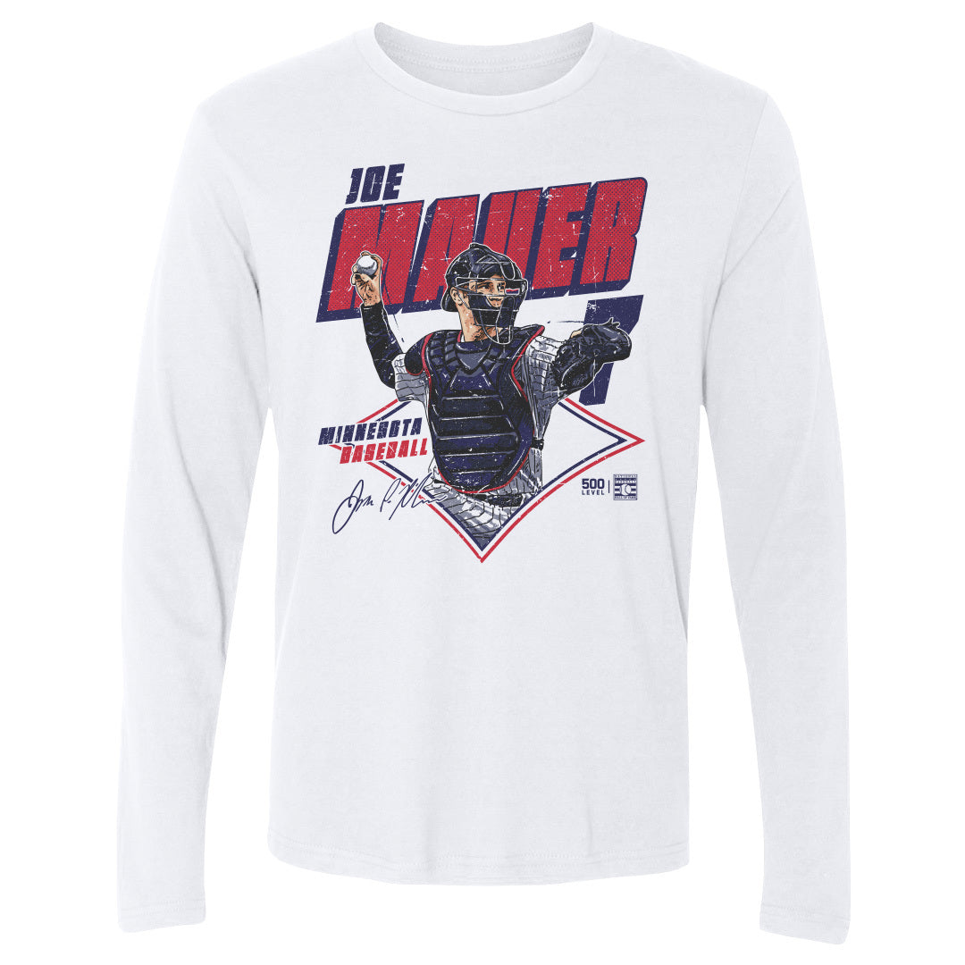 Joe Mauer Men's Long Sleeve T-Shirt | 500 LEVEL