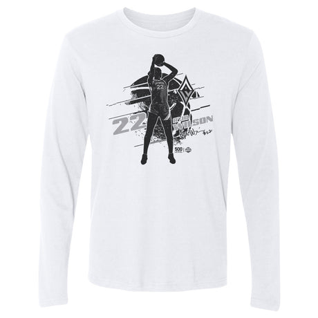 A'ja Wilson Men's Long Sleeve T-Shirt | 500 LEVEL