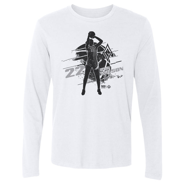 A'ja Wilson Men's Long Sleeve T-Shirt | 500 LEVEL