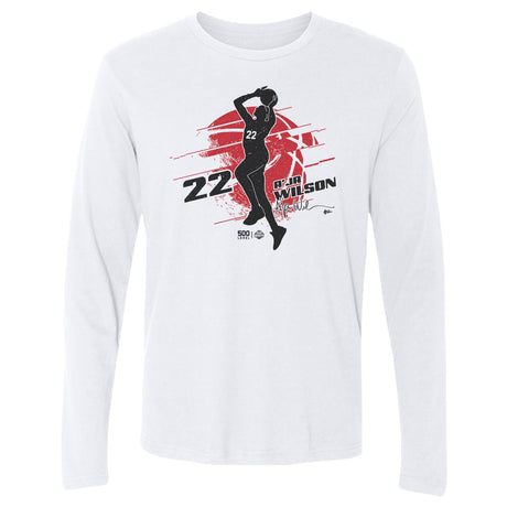 A'ja Wilson Men's Long Sleeve T-Shirt | 500 LEVEL