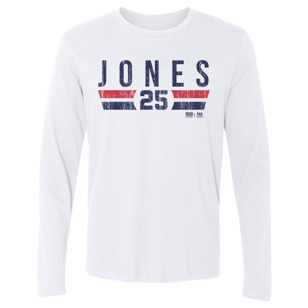 Andruw Jones Men's Long Sleeve T-Shirt | 500 LEVEL